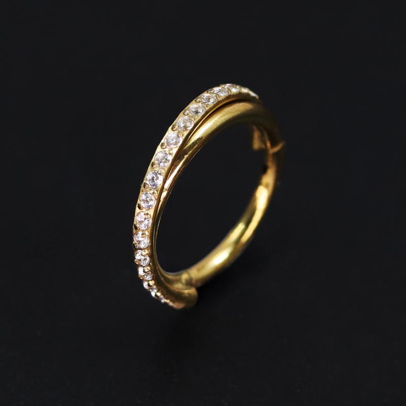 18g gold nose ring