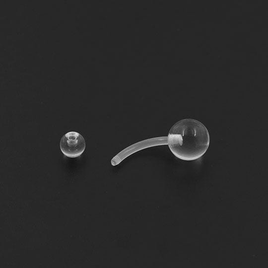 PiercingArt 穿刺饰品 Clear Belly Button Ring - 14G