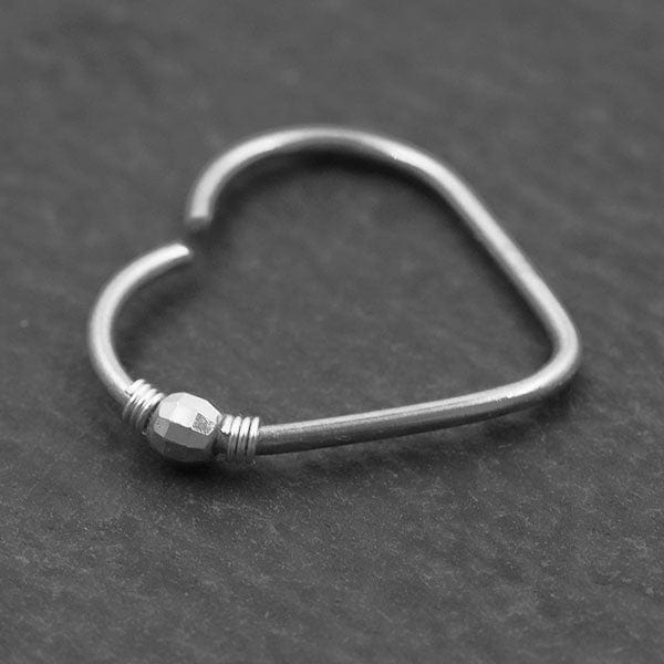 PiercingArt Non Piercing Heart Shaped Nipple Rings - Handmade (A Pair)